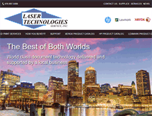 Tablet Screenshot of lasertechserve.com